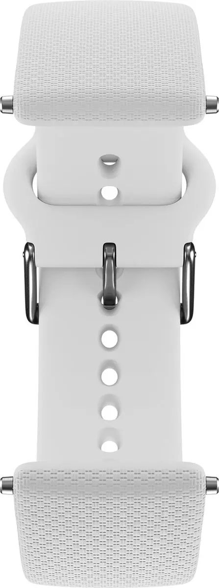 Polar Horlogebandje 20mm Silicone Tunnel S-L Wit - afbeelding 2 van 6
