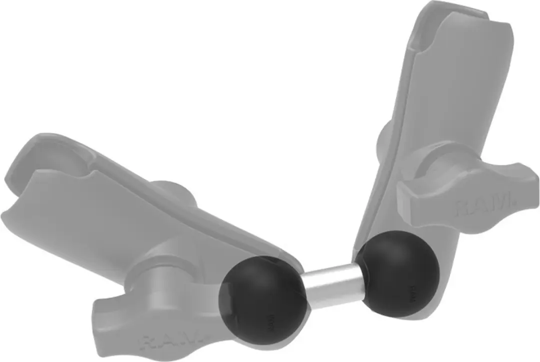 RAM Mounts RAM-B-230U Dubbele Bal Adapter 1 inch - Zwart - afbeelding 2 van 6