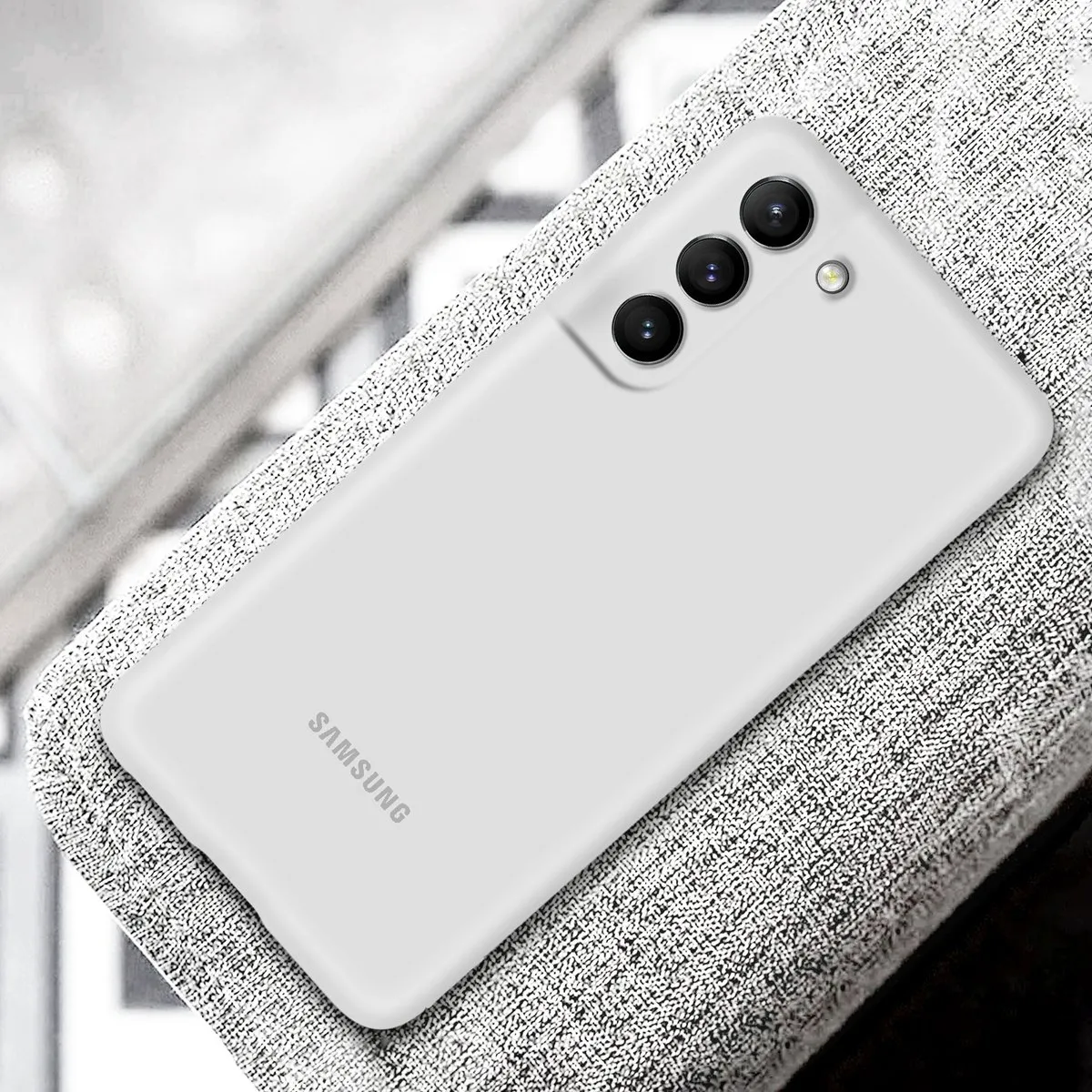 Samsung Siliconen Hoesje Galaxy S21 FE - Wit - afbeelding 6 van 6