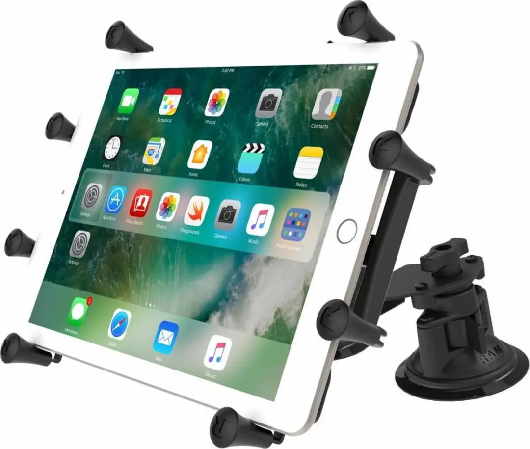 X-Grip 9-11" Tablet Houder Dual Articulating zuignap