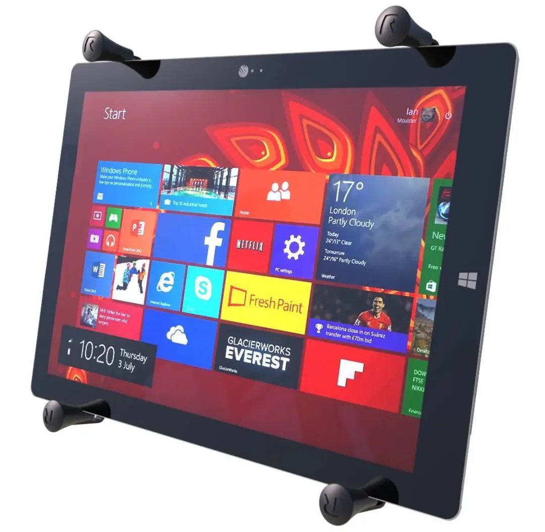 RAM Mounts X-Grip Tablethouder 12 inch - Zwart - afbeelding 4 van 6