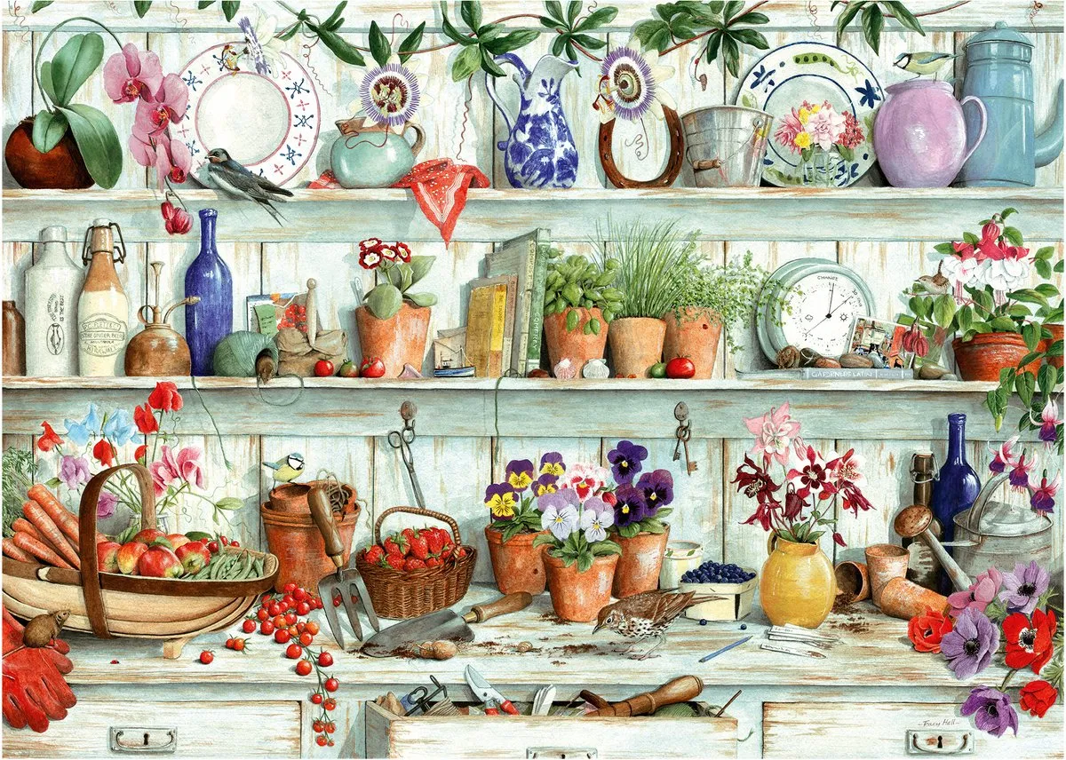 House Of Puzzles Posies & Produce Legpuzzel 1000 Stuks - Multicolor
