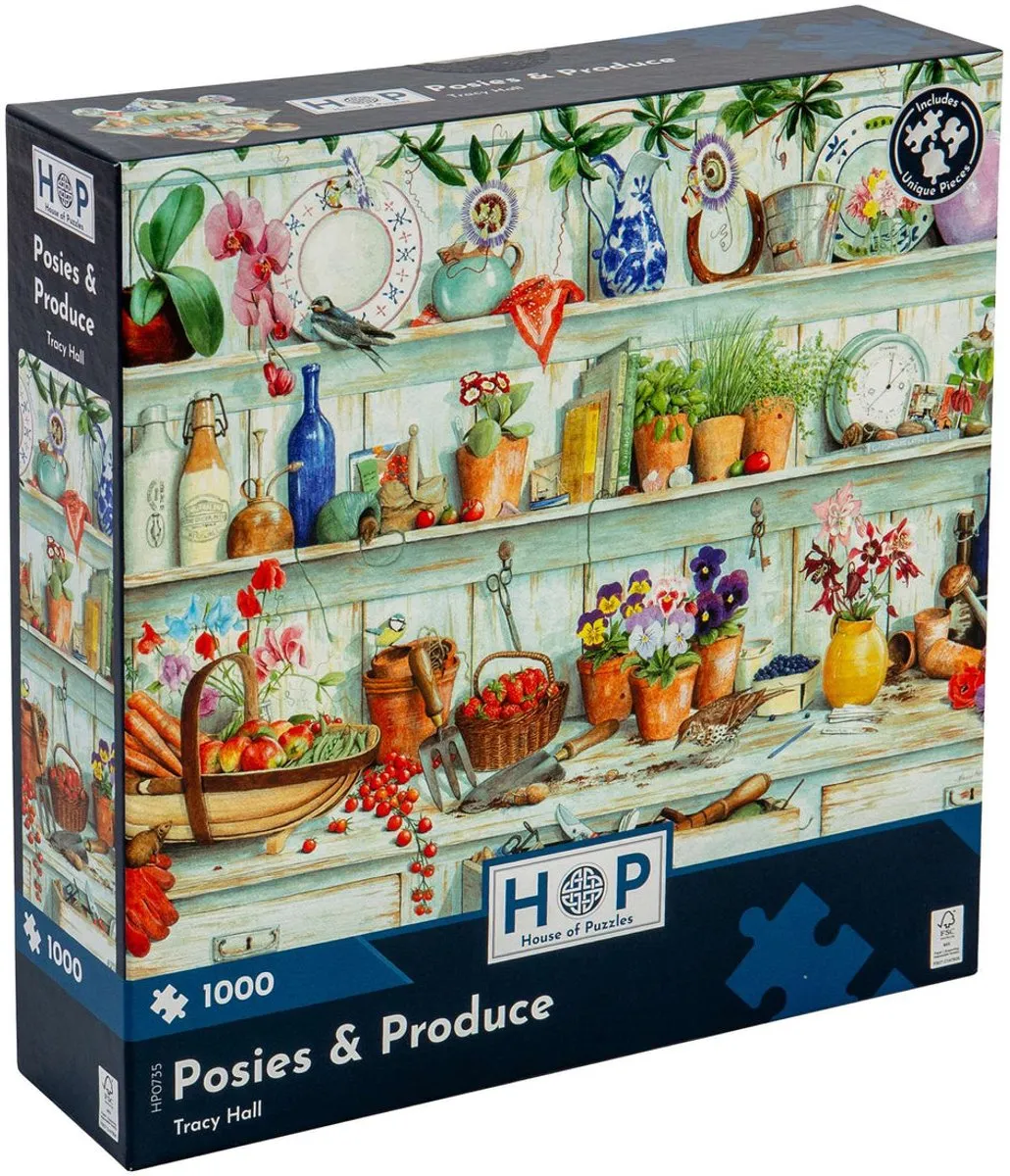 House Of Puzzles Posies & Produce Legpuzzel 1000 Stuks