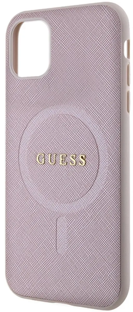 Guess GUHMN61PSAHMCP iPhone 11 hoes Saffiano MagSafe - Roze - afbeelding 5 van 6