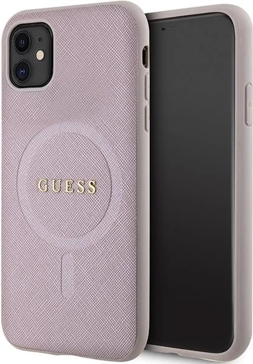 Guess GUHMN61PSAHMCP iPhone 11 hoes Saffiano MagSafe