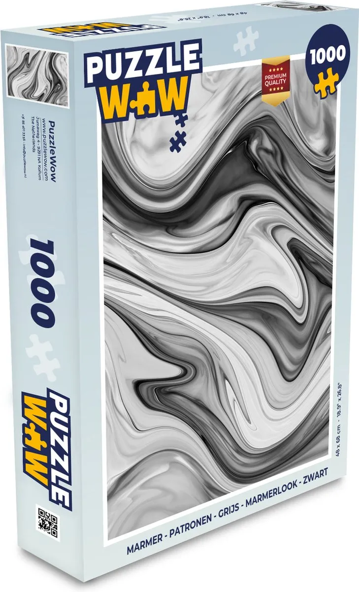 PuzzleWow Marmerlook Legpuzzel 1000 Stuks