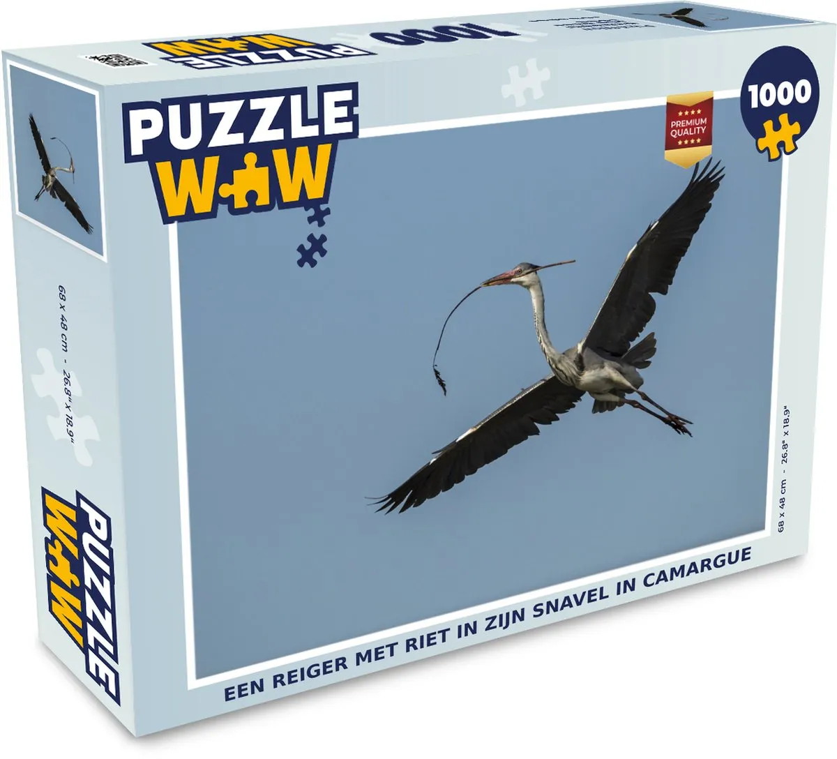 PuzzleWow Legpuzzel Camargue Reiger 1000 Stuks