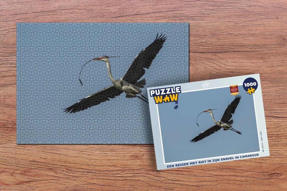PuzzleWow Legpuzzel Camargue Reiger 1000 Stuks - Multicolor