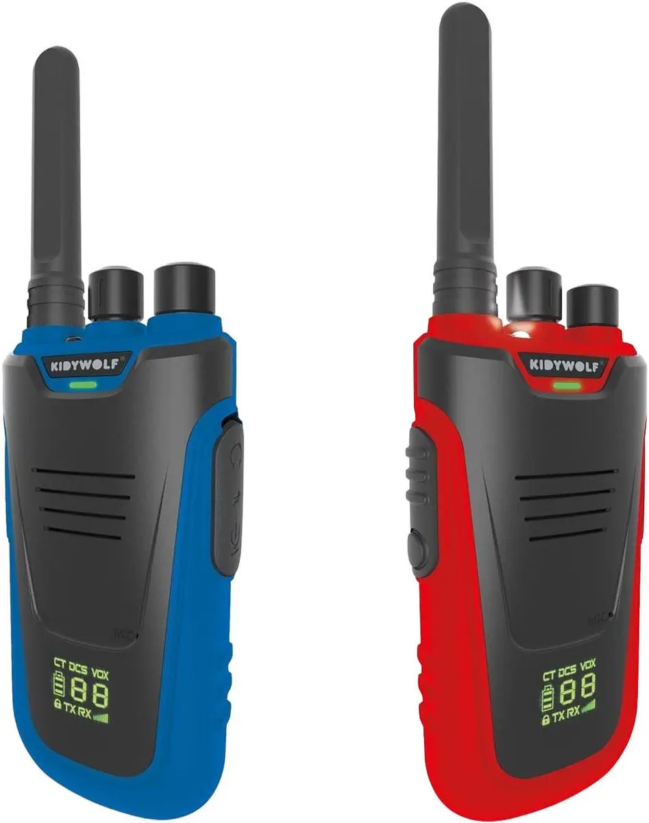 Kidywolf KIDYTALK Walkietalkies Blauw/Rood 2 stuks