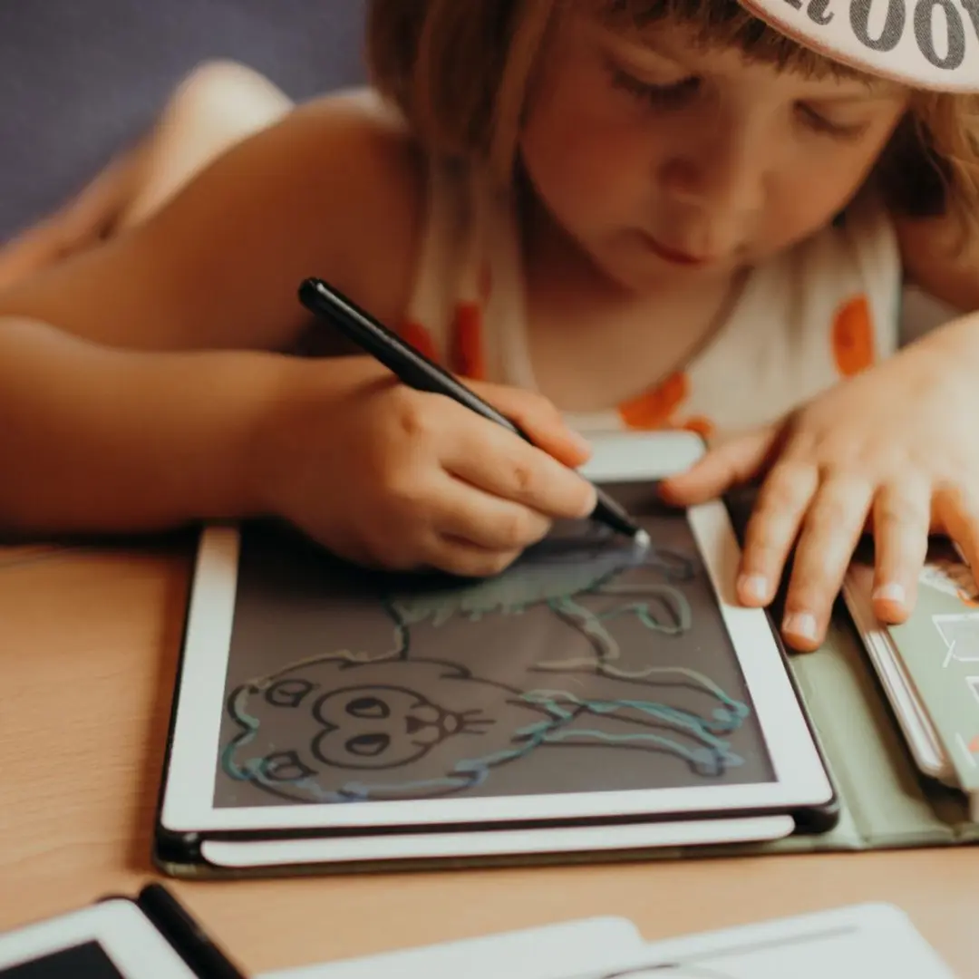 BEAU by Bo Kidywolf Kidydraw Mini Tekenboek met LCD-scherm Galaxy + Refill Diere