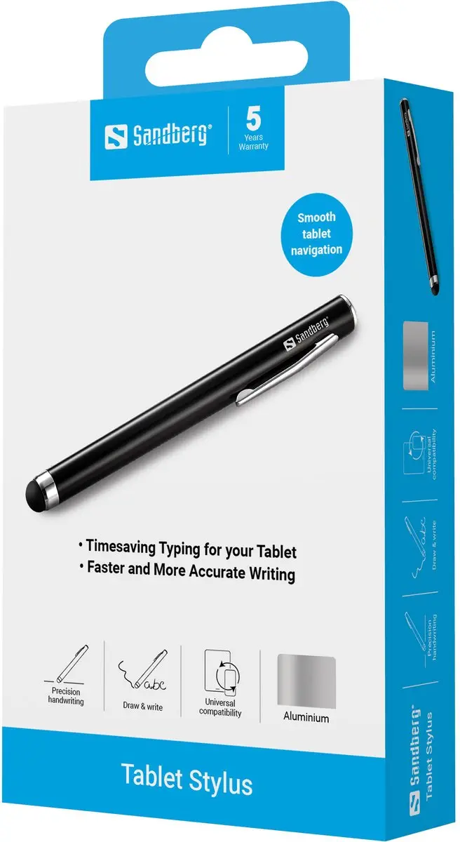 Sandberg 461-02 Tablet Pen - Zwart - afbeelding 2 van 6