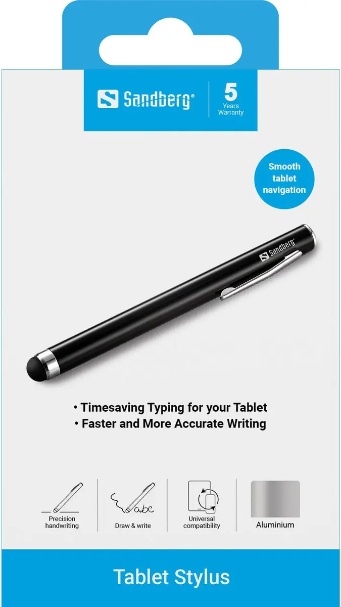 Sandberg 461-02 Tablet Pen - Zwart - afbeelding 5 van 6