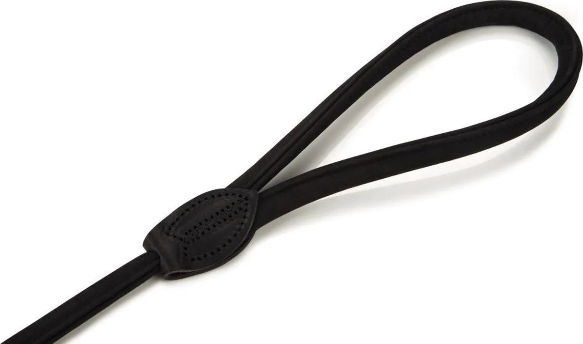 Beeztees Leren Looplijn Buffalo - Zwart - 100cm x 10mm - afbeelding 3 van 3