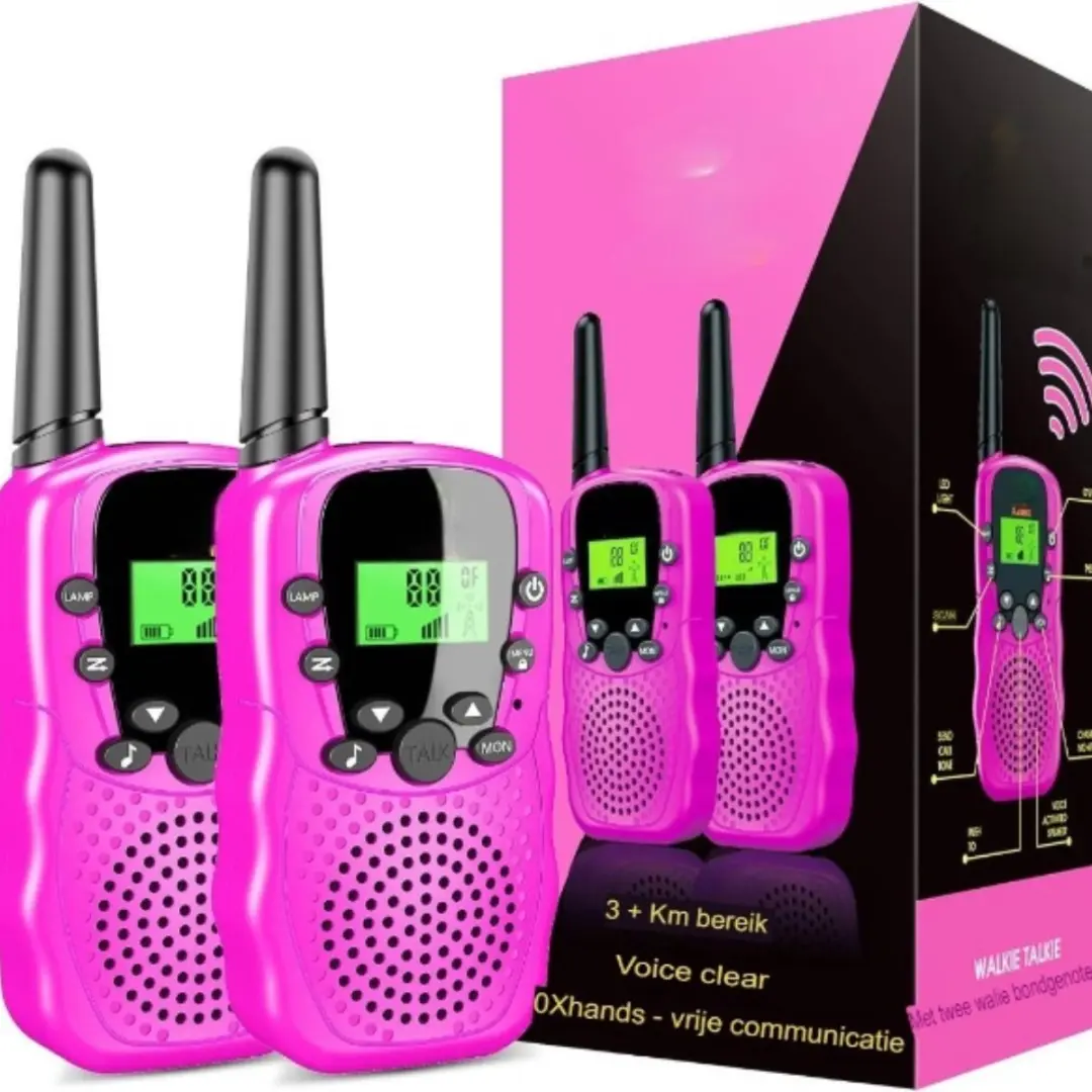 Velox Walkie Talkie Oplaadbaar - Walkie Talkie Kinderen - Walkie Talkie Met Oplader - Walkie Talkie Kinderen Oplaadbaar - Walkie Talkie Oplaadbaar Kinderen - afbeelding 2 van 5