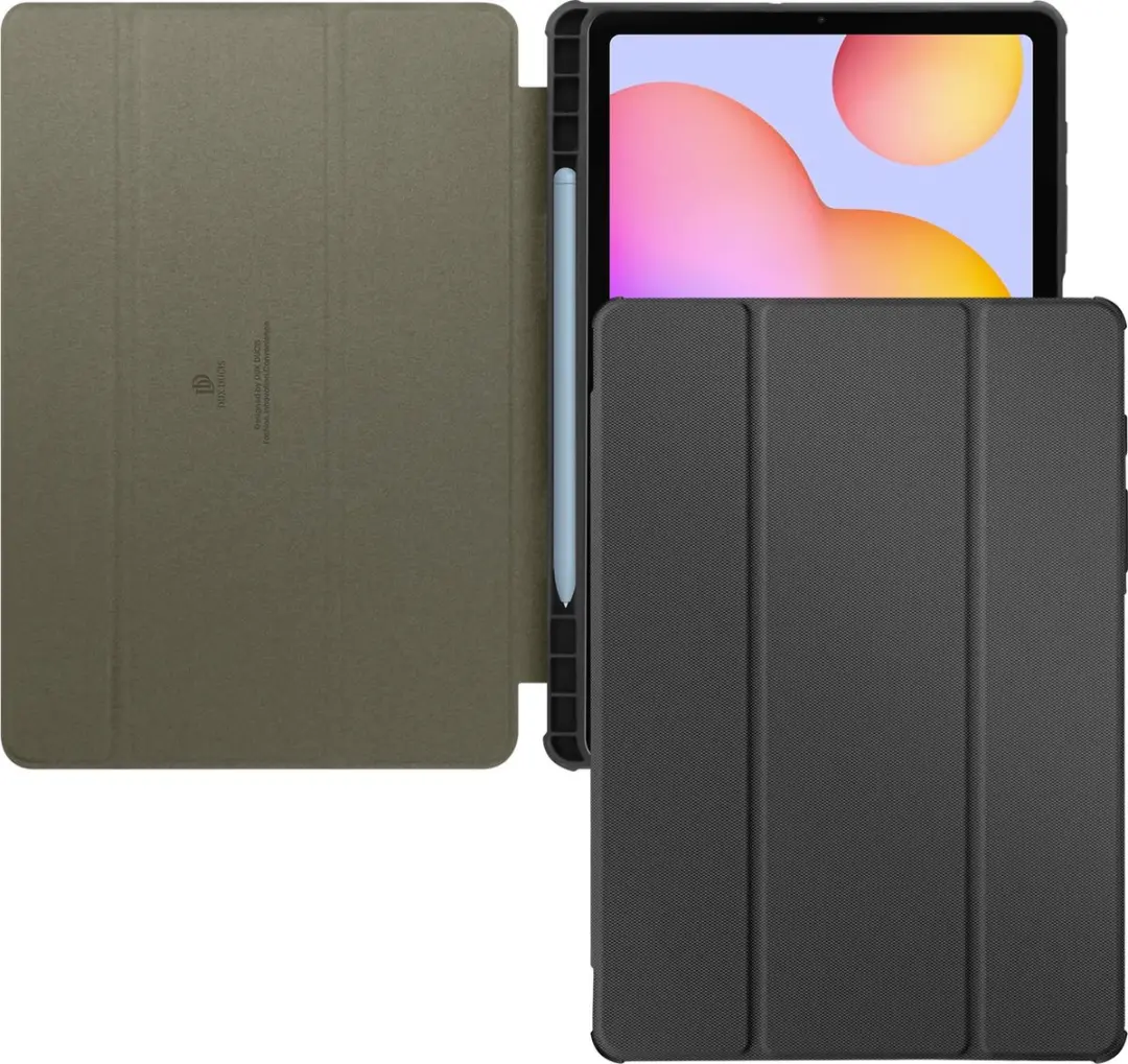 Dux Ducis Toby Tablethoes Zwart - Samsung Galaxy Tab S6 Lite - afbeelding 2 van 6