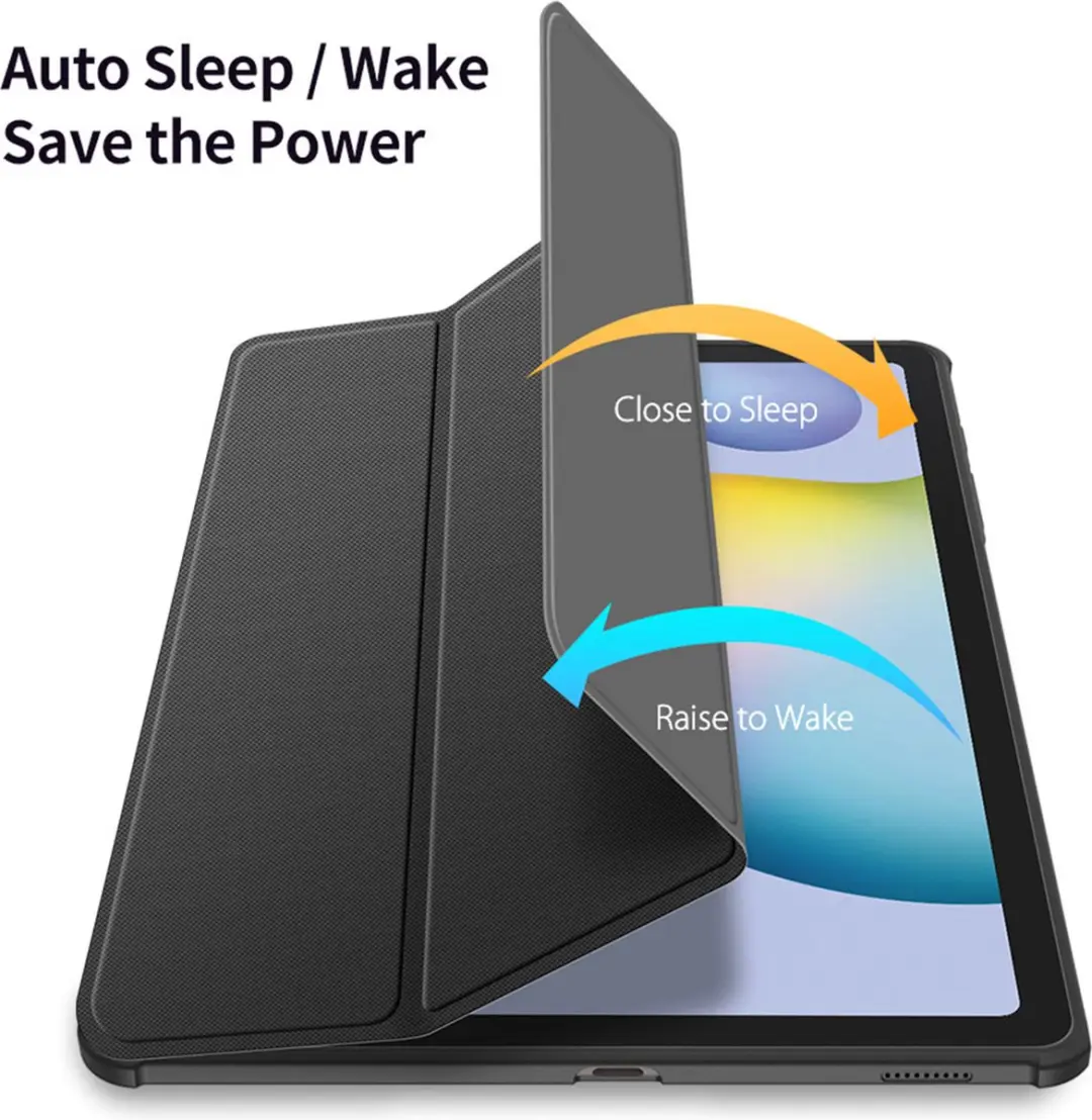 Dux Ducis Toby Tablethoes Zwart - Samsung Galaxy Tab S6 Lite - afbeelding 5 van 6