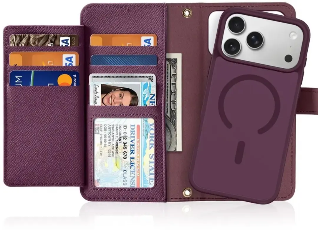 Dux Ducis Lawa Hoesje iPhone 18 Pro Max 2-in-1 MagSafe Burgundy