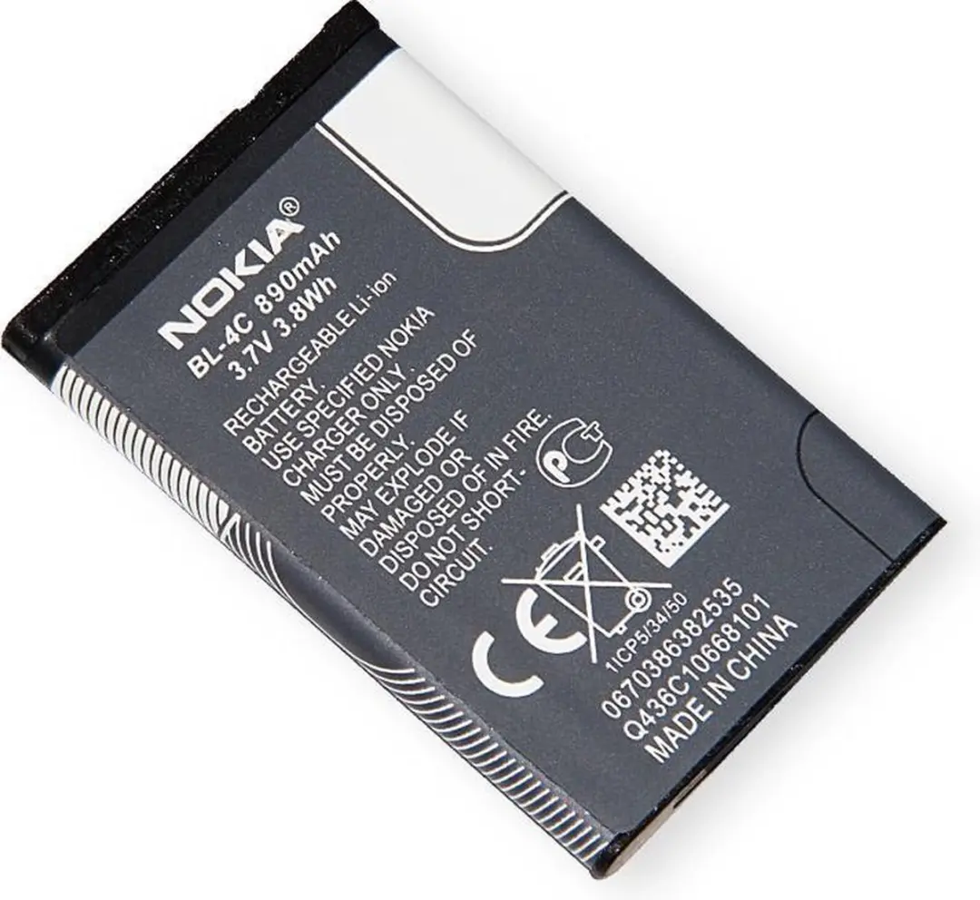 Geschikt voor Nokia 6300, 1202, 1203, 1661 Batterij BL -4C (OEM)