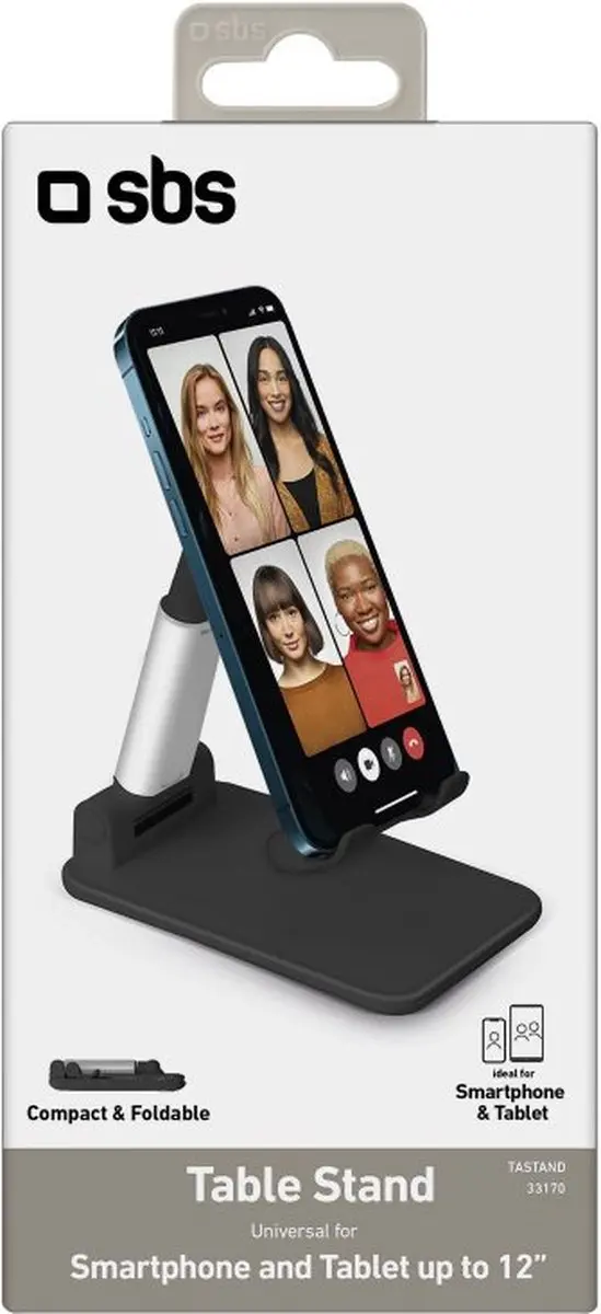 SBS Mobile Tafelstandaard 12 Inch - Zwart - afbeelding 3 van 5