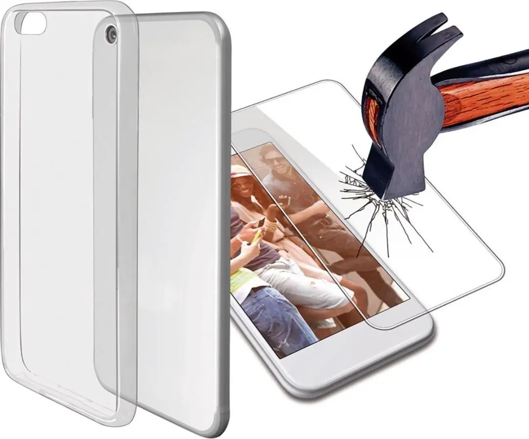 Pack Ultra Dun Fusion Cover + Extreme Screen protector iPhone 7 plus en iPhone 8