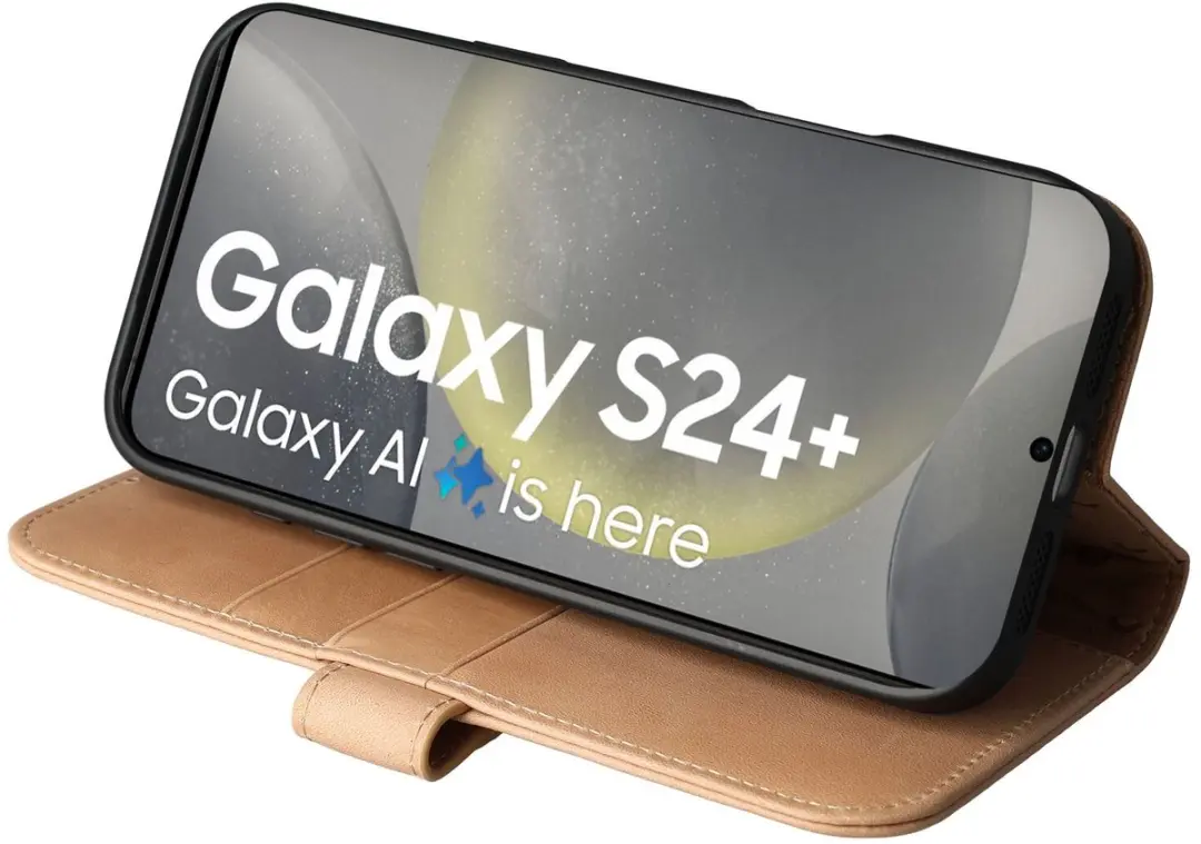 Rosso Elite Hoesje Samsung Galaxy S24 Plus MagSafe Lichtbruin - afbeelding 6 van 6