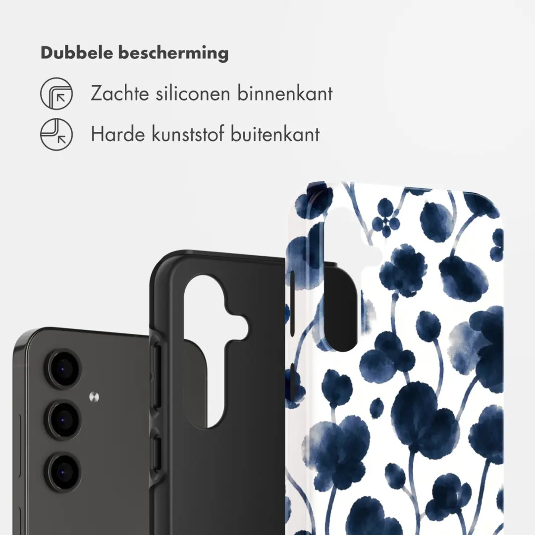 Selencia Midnight Blossom Backcover Samsung Galaxy S24 FE - afbeelding 2 van 6