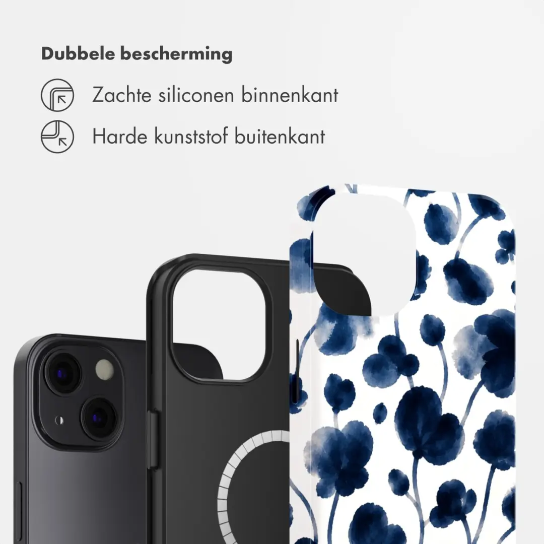 Selencia Hoesje iPhone 13 Midnight Blossom MagSafe - afbeelding 2 van 6