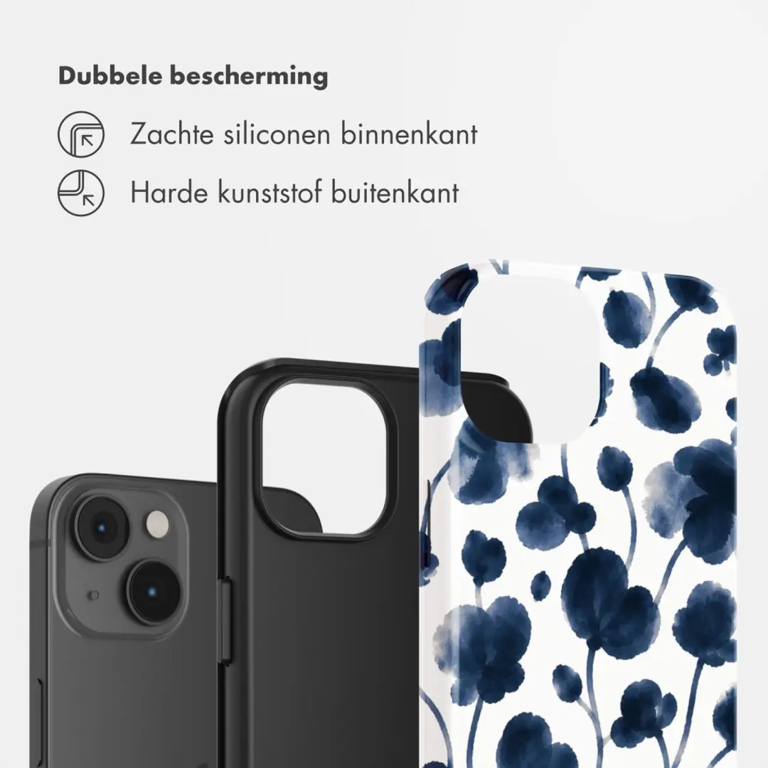 Selencia Hoesje iPhone 14 Midnight Blossom - afbeelding 2 van 6