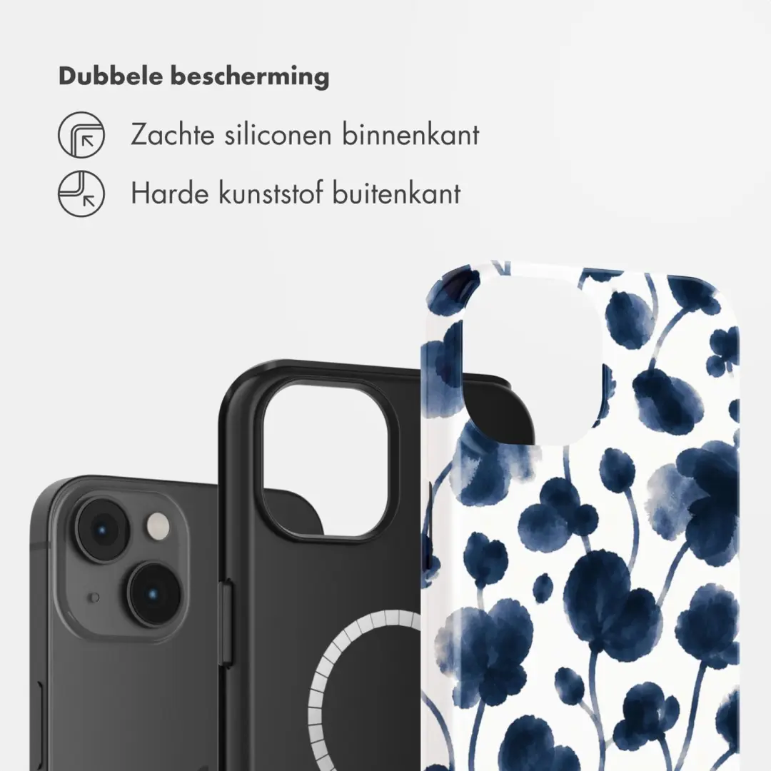 Selencia Midnight Blossom Hoesje iPhone 14 MagSafe - afbeelding 2 van 6