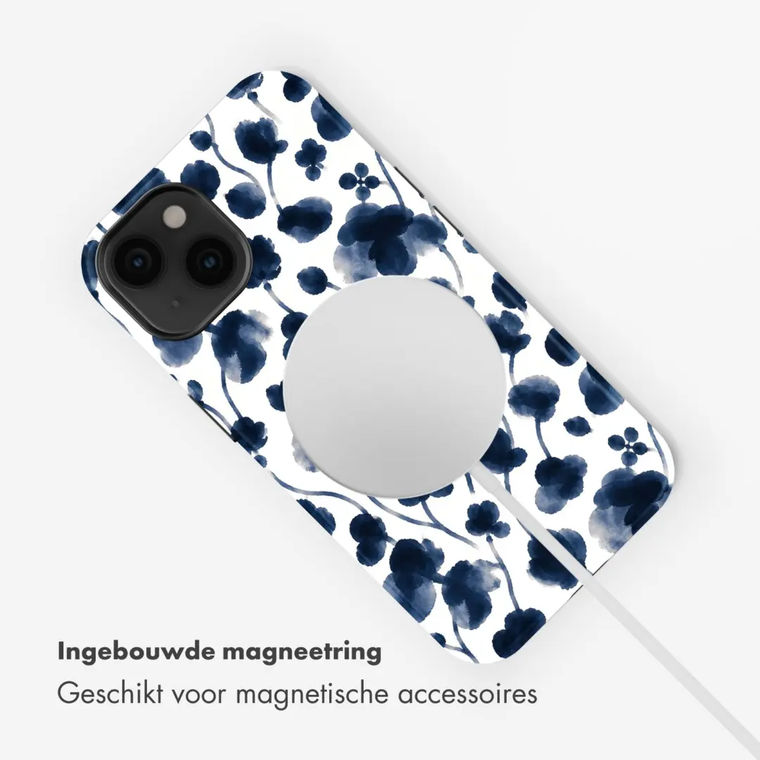 Selencia Midnight Blossom Hoesje iPhone 14 MagSafe - afbeelding 6 van 6