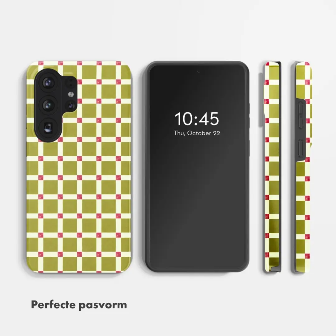 Selencia Check This Olive Hoesje Samsung Galaxy S26 Ultra MagSafe - afbeelding 6 van 6
