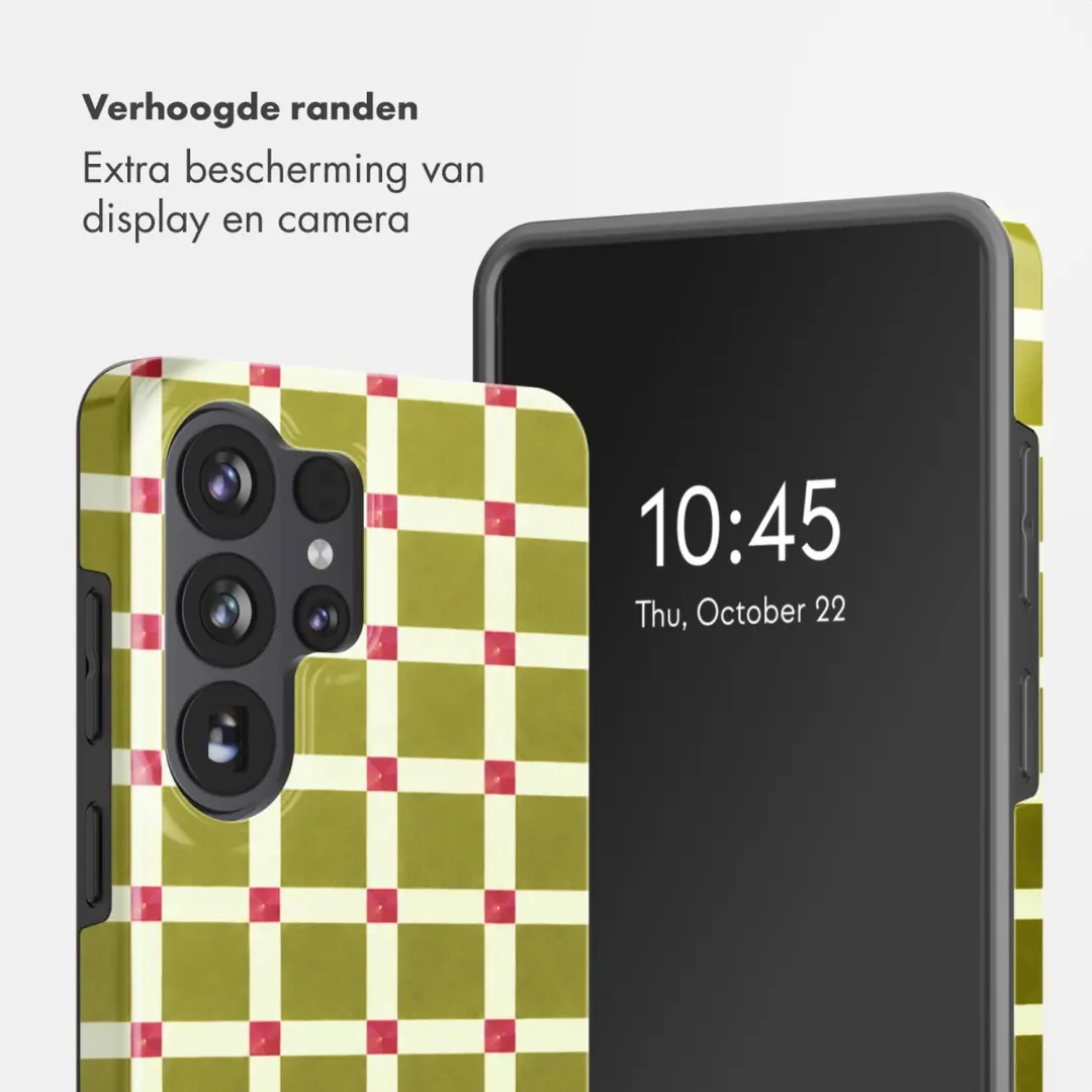 Selencia Check This Olive Hoesje Samsung Galaxy S26 Ultra MagSafe - afbeelding 4 van 6