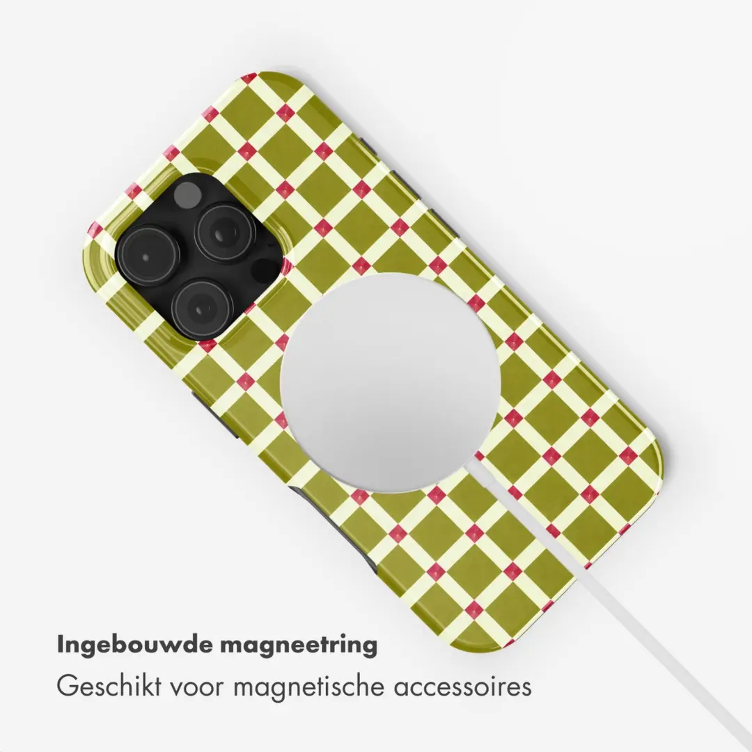 Selencia Check This Olive Hoesje iPhone 16 Pro MagSafe - afbeelding 5 van 6