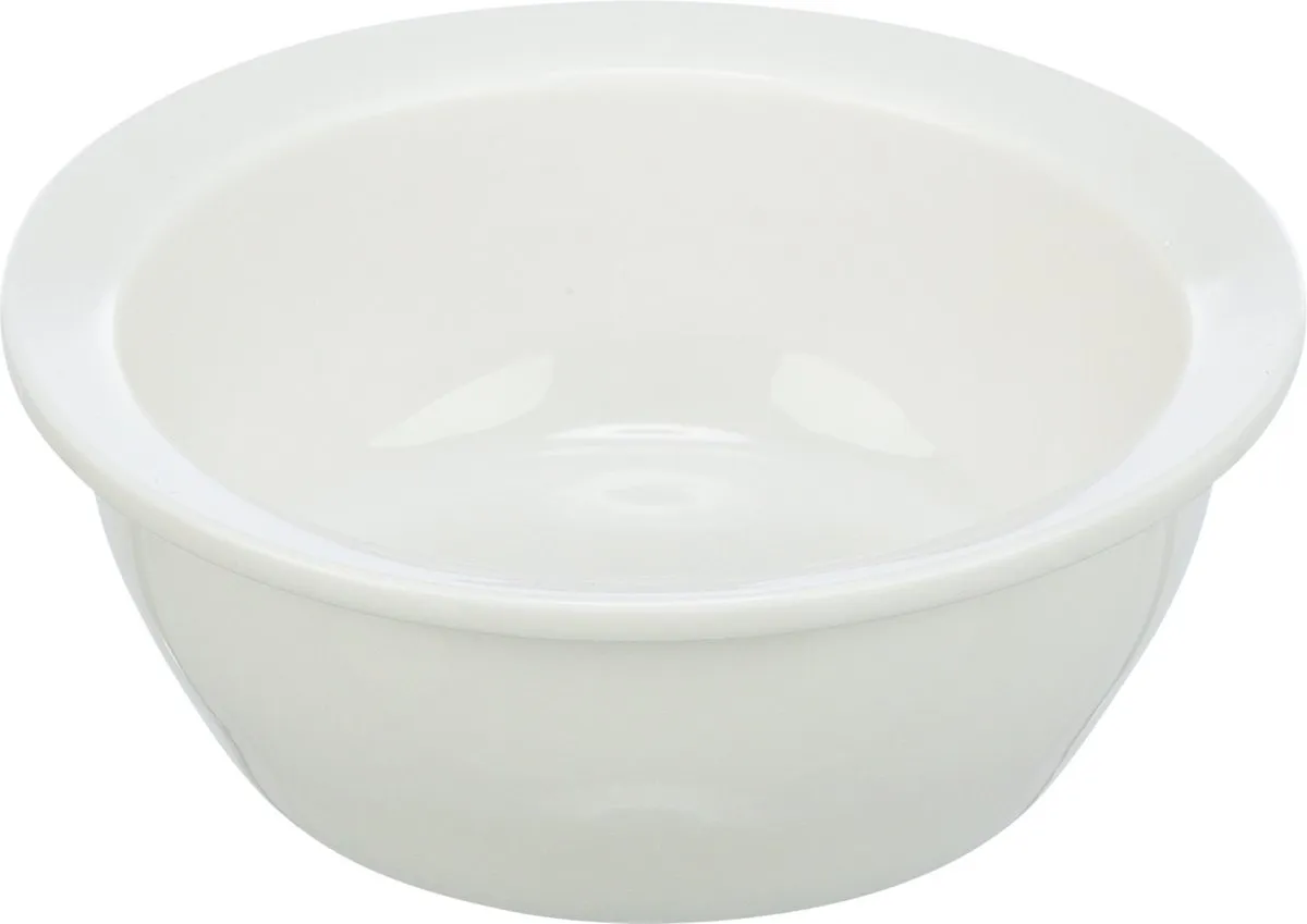 Trixie Voerbak Waterbak Keramiek Bamboe 250ml - Wit