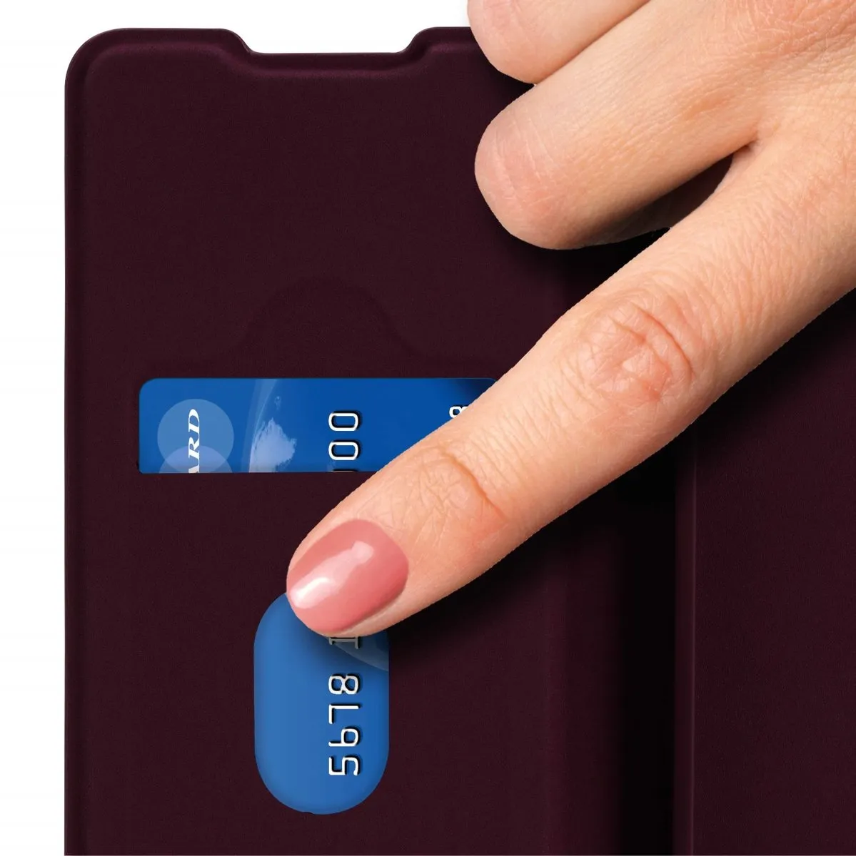 Hama Booklet Guard Pro Bordeaux iPhone 14 Plus Hoes - 1 Pasje
