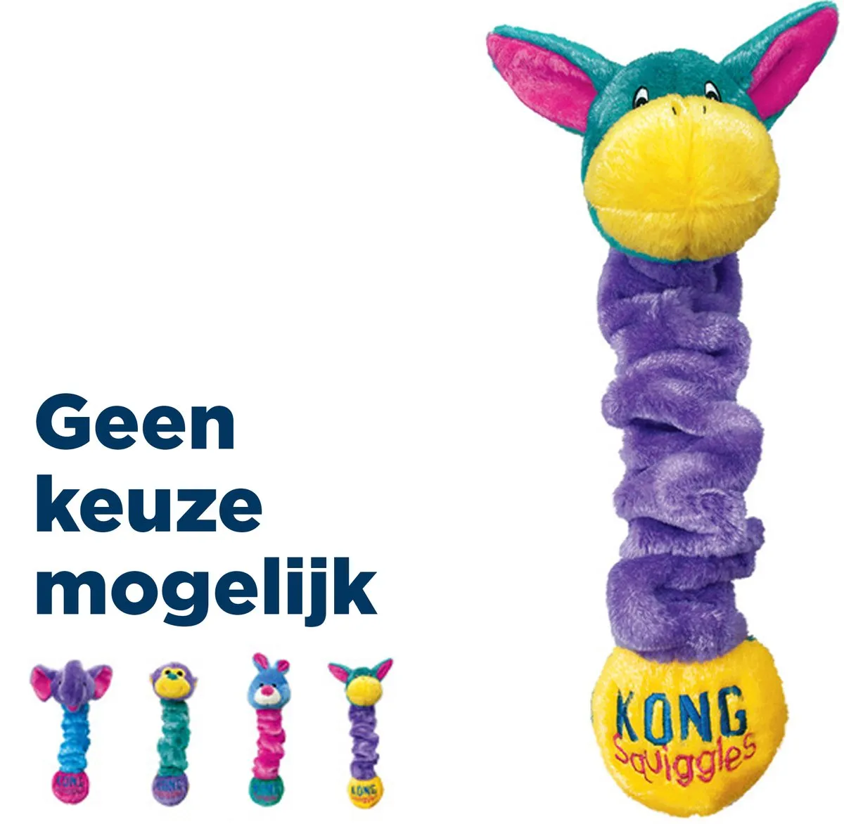 KONG Squiggles Hondenspeelgoed S