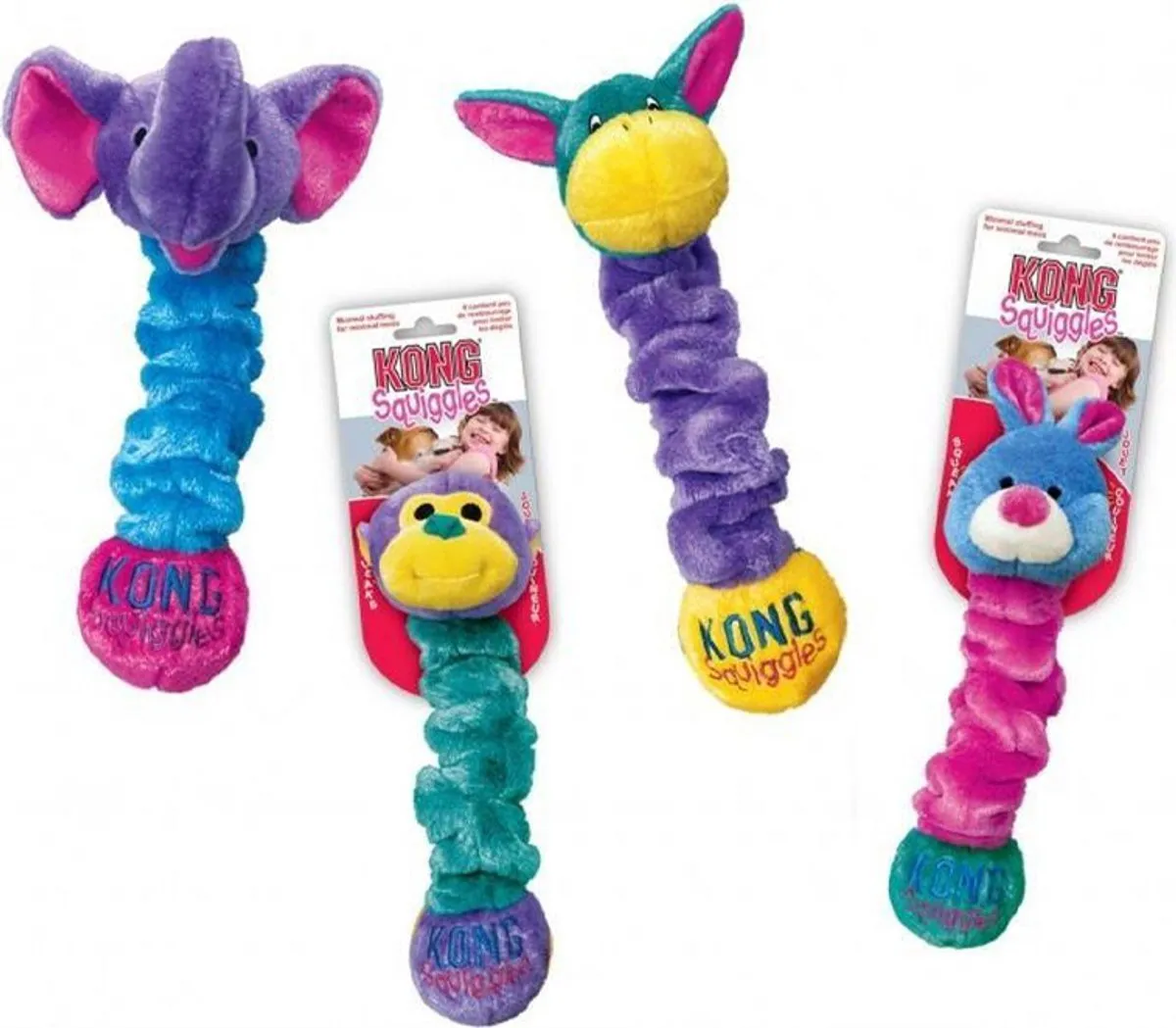 KONG Squiggles Hondenspeelgoed S - 23 cm