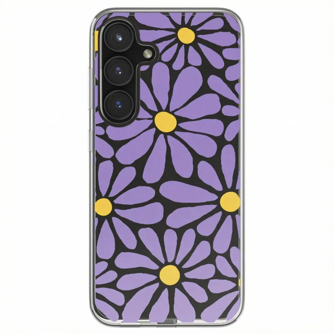 imoshion Design hoesje Samsung Galaxy S24 FE Tropical Violet Flowers Connect