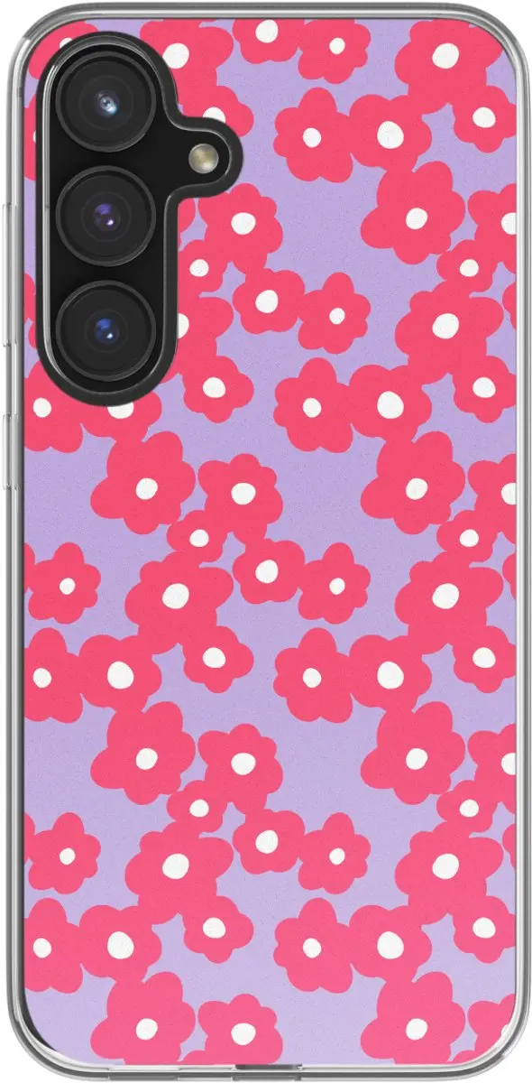 Imoshion Design hoesje Samsung Galaxy S24 FE Dusty Rose Blossoms