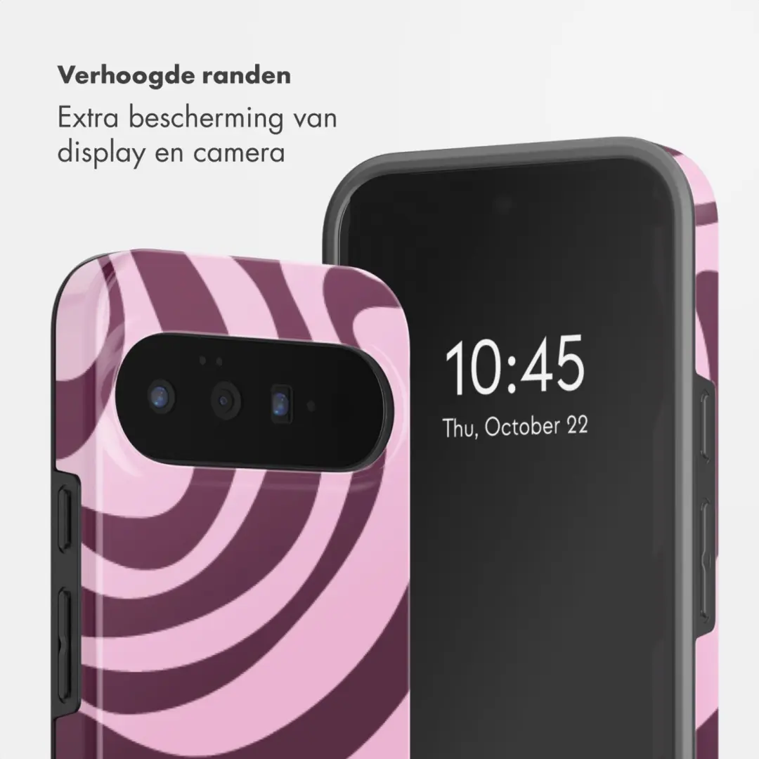 Selencia Wavy Swirl Pink Plum Hoesje Google Pixel 11 Pro MagSafe - afbeelding 6 van 6