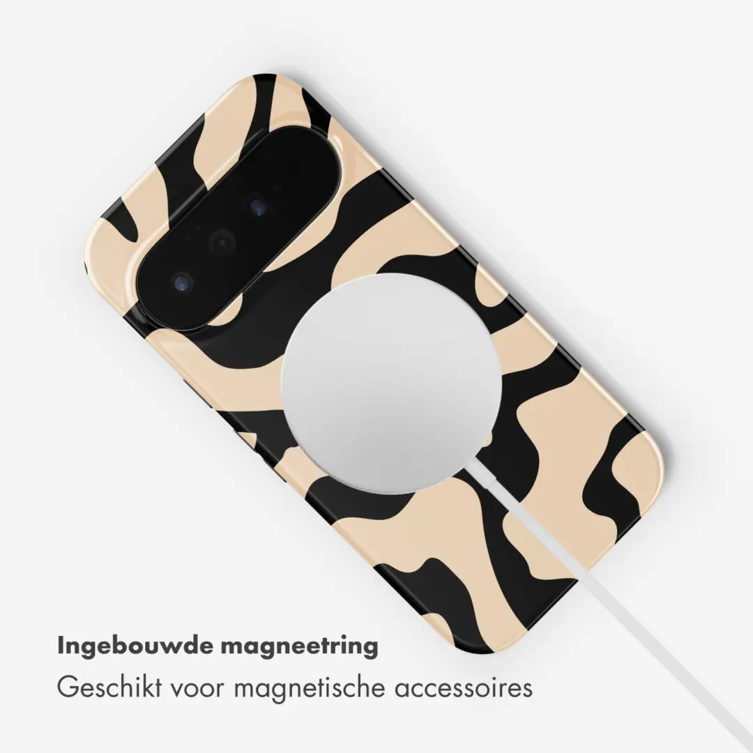 Selencia Art Wave Black Hoesje Google Pixel 11 - afbeelding 4 van 6