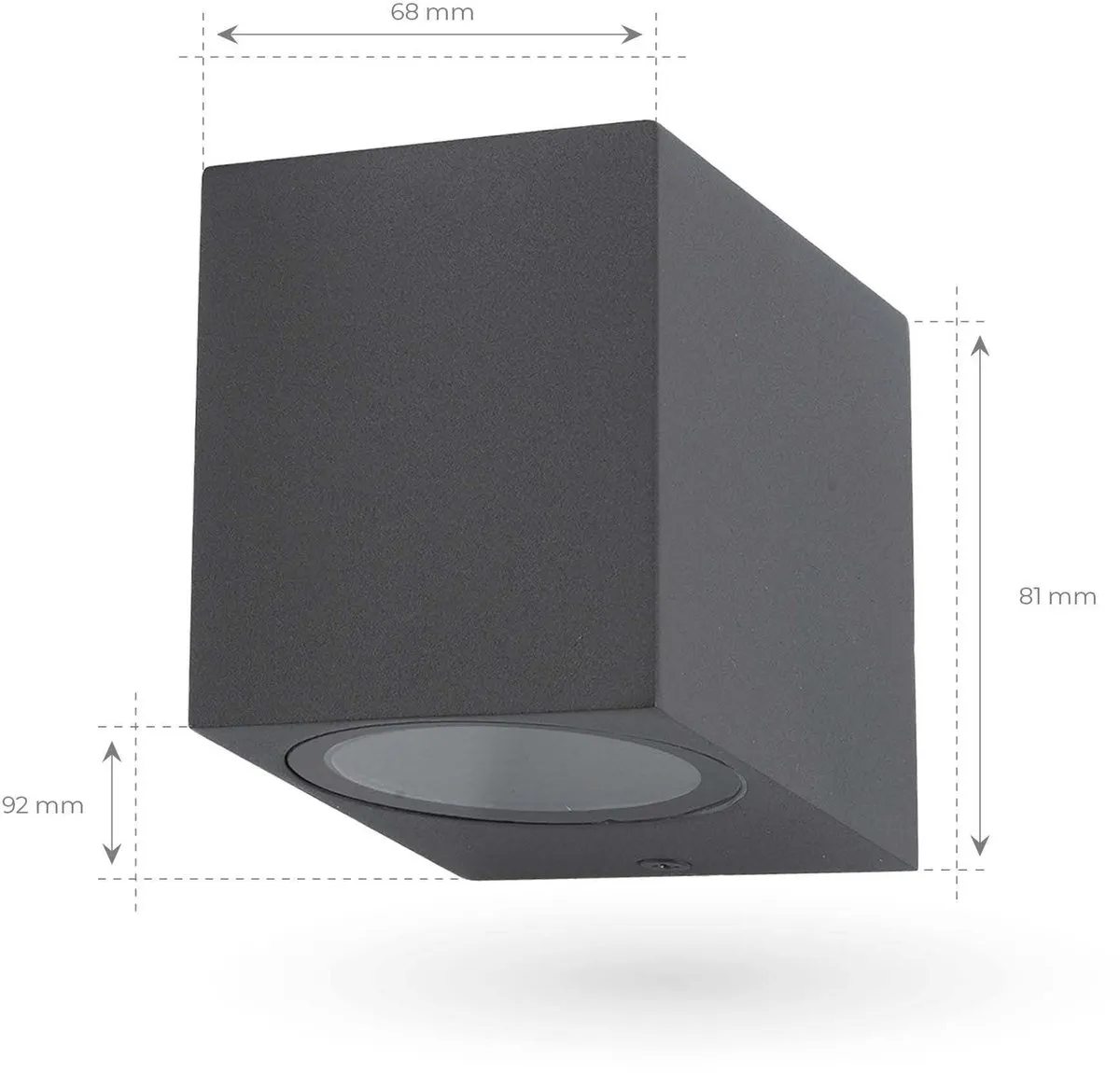 LEDVION Wandlamp 2x GU10 2700K - Antraciet
