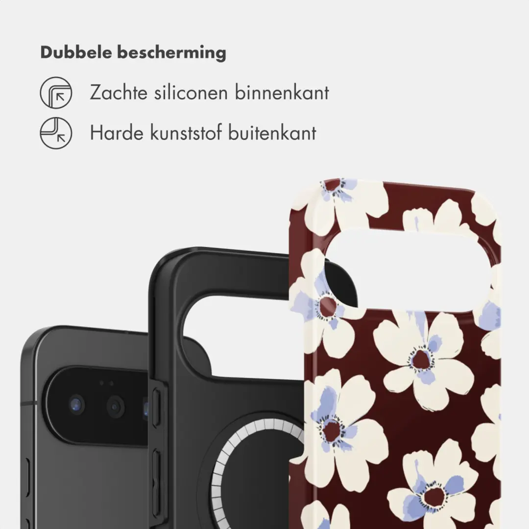 Selencia Hoesje Google Pixel 11 Choco Flower Pop - afbeelding 3 van 6
