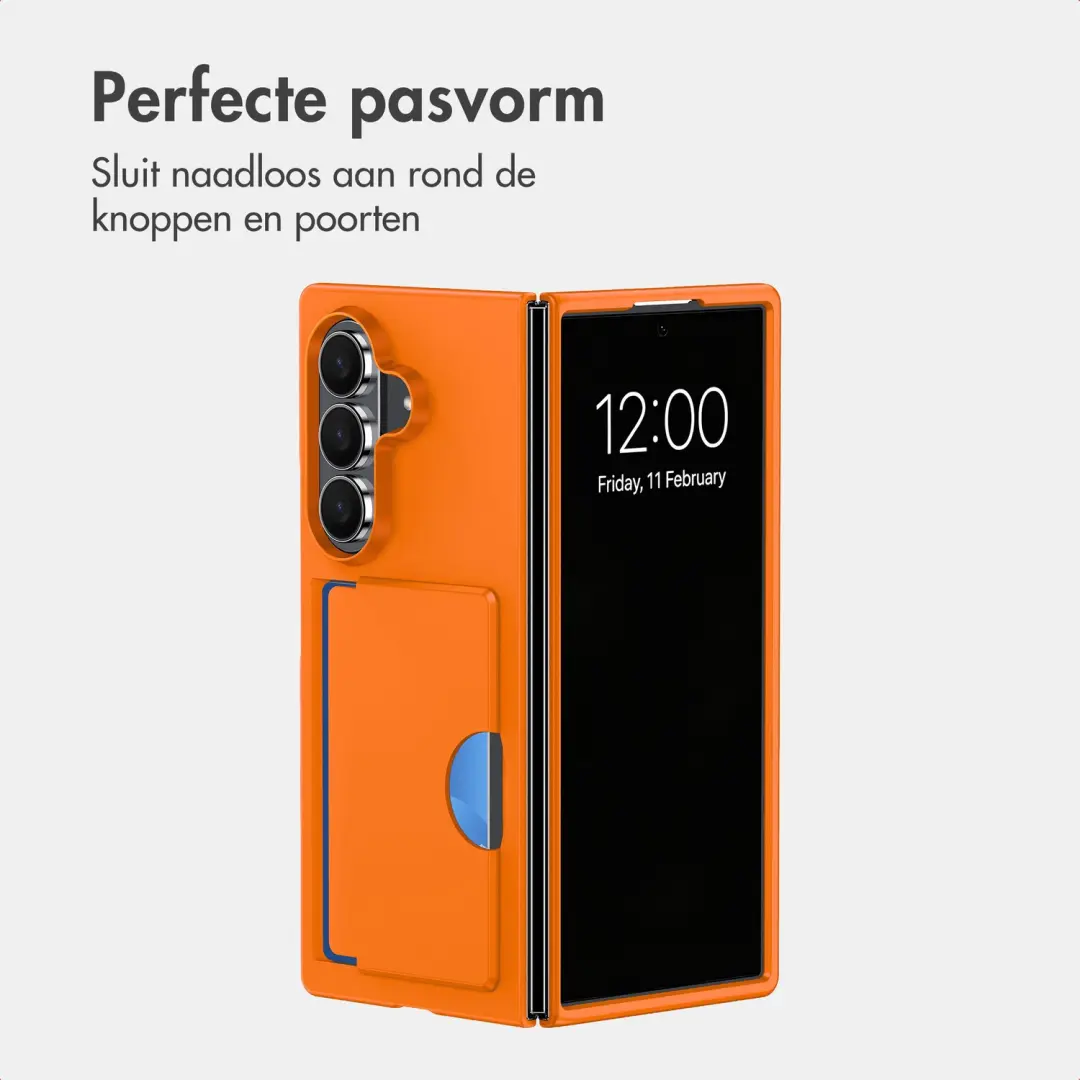 imoshion Backcover met pashouder Samsung Galaxy Z Fold 8 Ultra Oranje - afbeelding 5 van 6