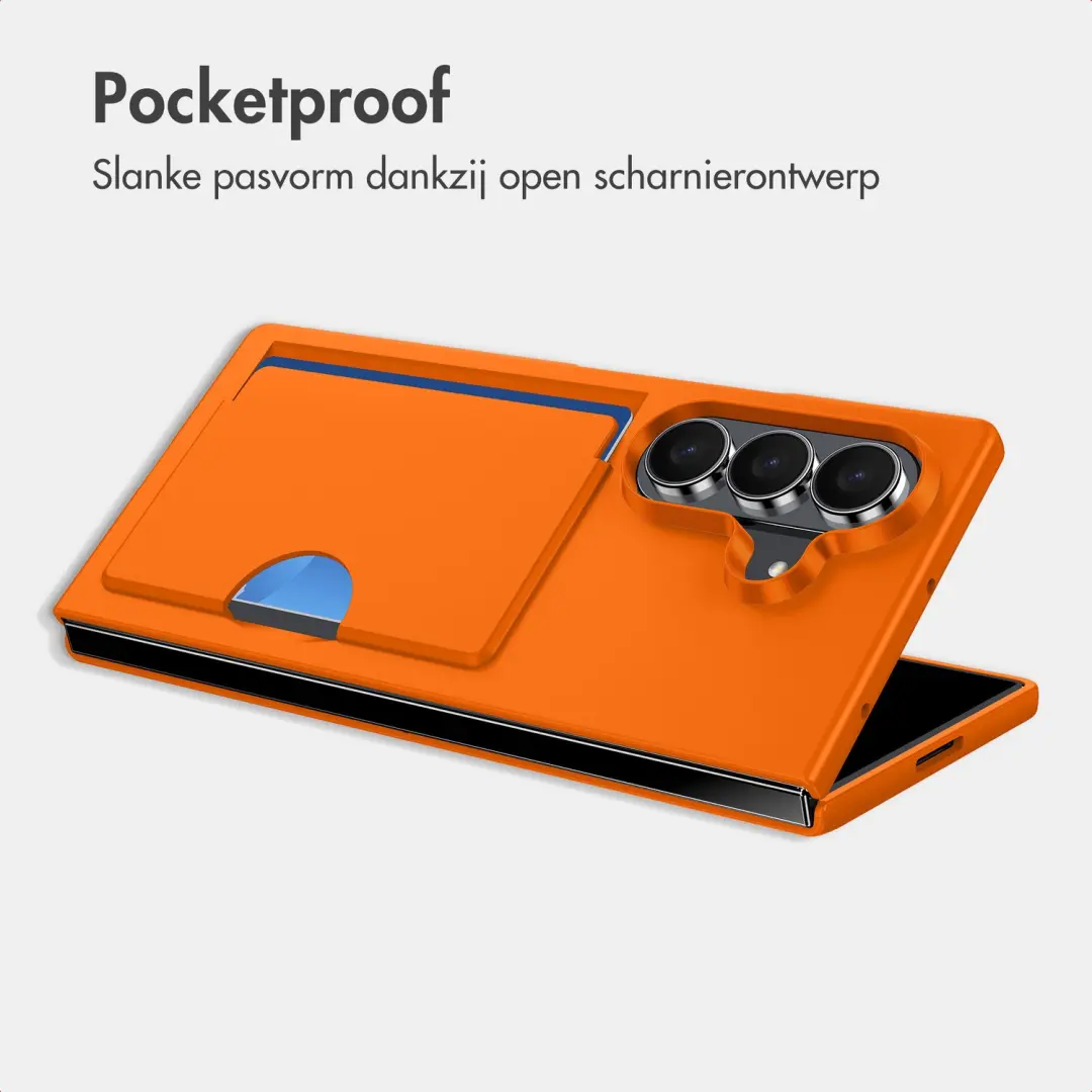 imoshion Backcover met pashouder Samsung Galaxy Z Fold 8 Ultra Oranje - afbeelding 3 van 6