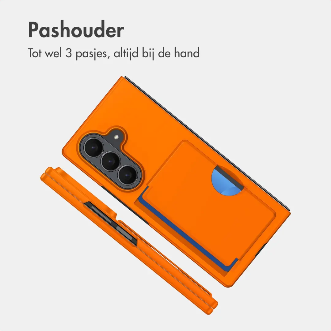 imoshion Backcover met pashouder Samsung Galaxy Z Fold 8 Ultra Oranje - afbeelding 2 van 6