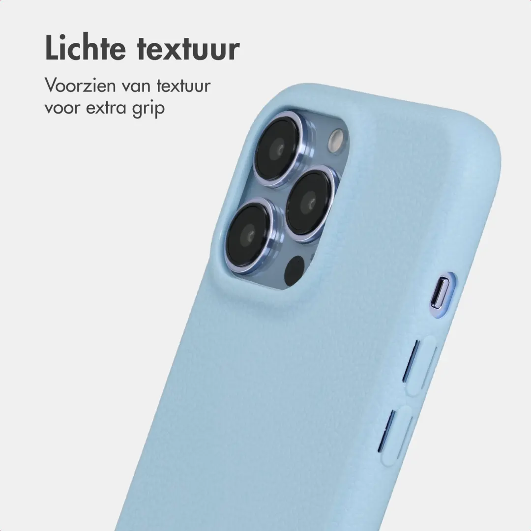 imoshion Texture Backcover iPhone 13 Pro Lichtblauw - afbeelding 3 van 6