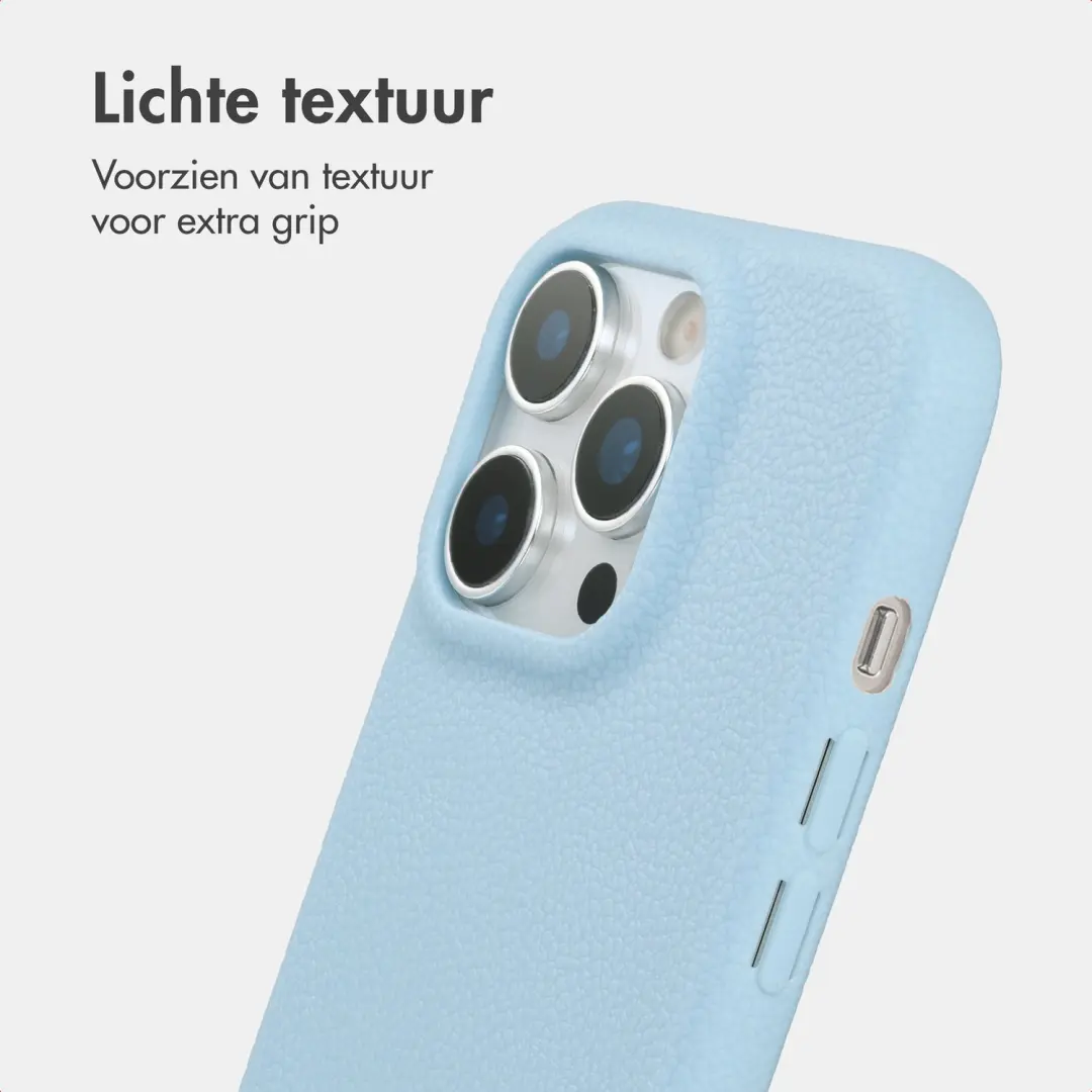 imoshion Texture Backcover iPhone 14 Pro Lichtblauw - afbeelding 3 van 6