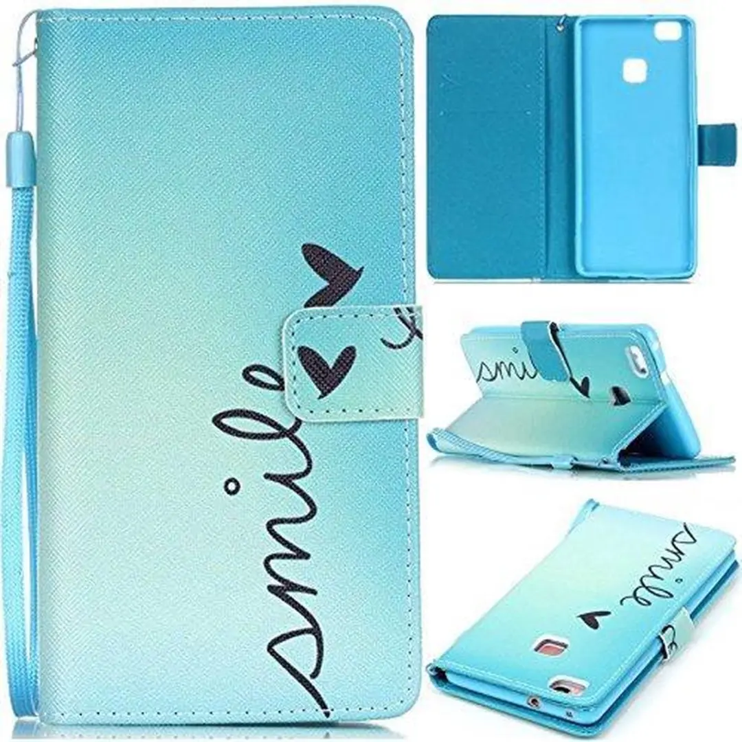 iCarer Smile wallet case hoesje Geschikt voor: Huawei P9