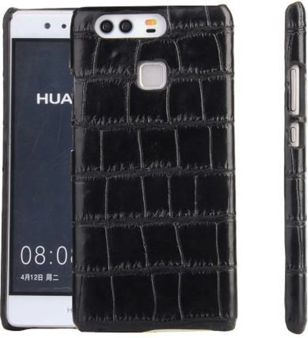 Telefoonhoesje Geschikt voor: Huawei P9 hoesje Crocodile Texture hoesje Back Har